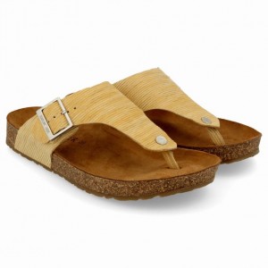 Haflinger CONNY Sandaler Dame Gul | 283-OZJFHD