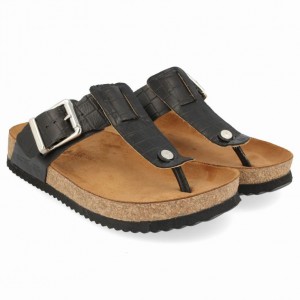 Haflinger CORA Sandaler Dame Svarte | 532-RWEHTQ