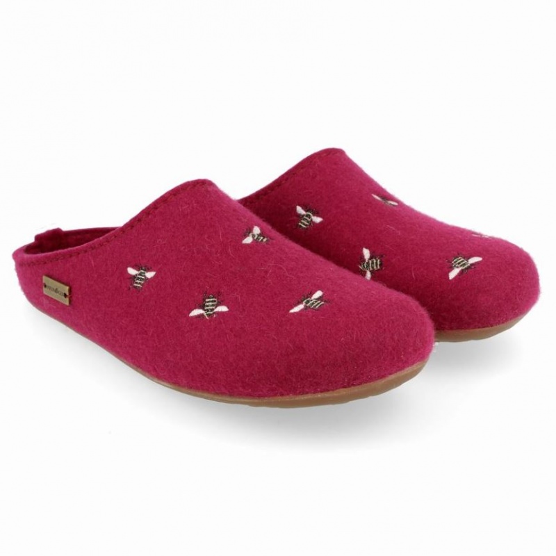 Haflinger API Tøfler Dame Fuchsia | 829-JUXLKS